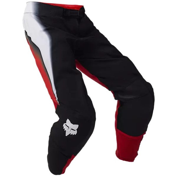 Pantalon de Motocross Flexair Infinite Fox rouge et noir, de face