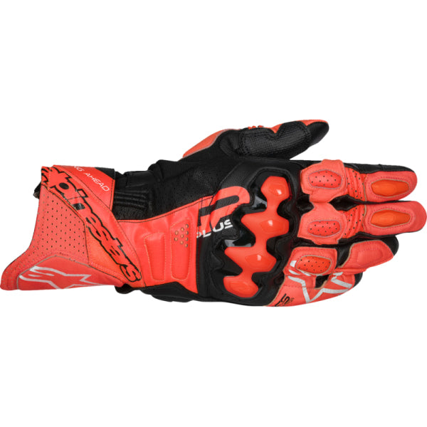 Gants de Moto GP Plus R v3 Alpinestars rouge et noir, dessus