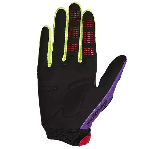 Gants de Motocross 180 Emotion Fox rouge, paume