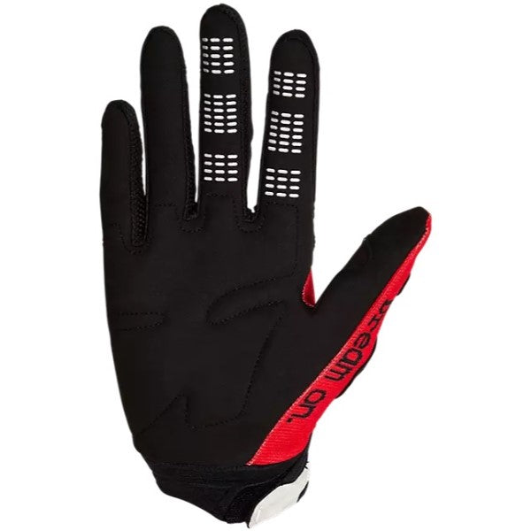 Gants de Motocross 180 Race Spec Junior Fox rouge, paume