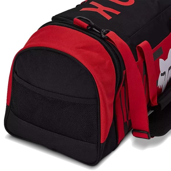 Sac 180 Race Spec Duffle Gear Fox rouge, poches latérales