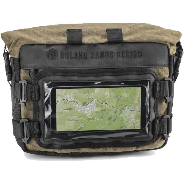 Sac de Guidon Roam Kaki poche transparente pour cellulaire