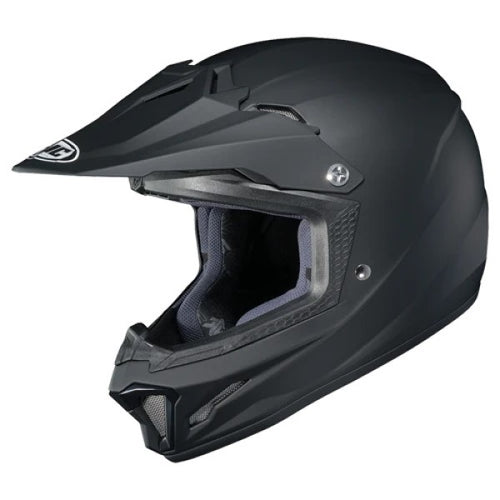 Casque de Motocross CL-XY2 Flat HJC noir, côté gauche