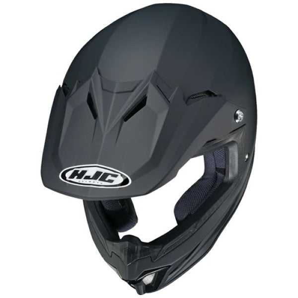 Casque de Motocross CL-XY2 Flat HJC noir, dessus