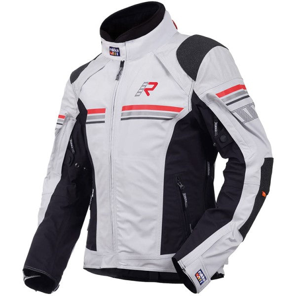 Manteau de Moto Armatou-R Gris côté avant