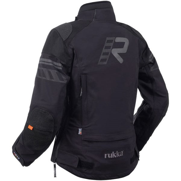 Manteau de Moto Armatou-R Femme Noir côté arrière