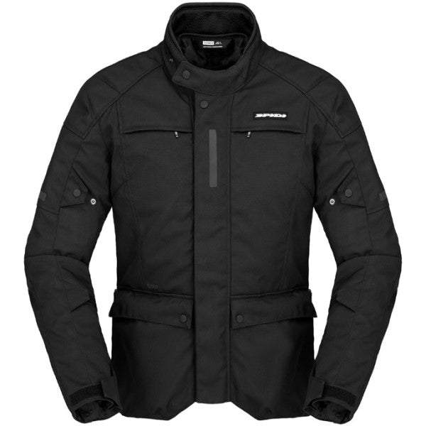 Manteau de Moto Spidi Traveler 3 Édition Dark H2Out Noir de face