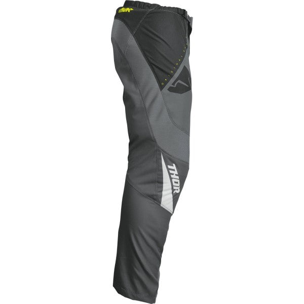 Pantalon de Motocross Sector Edge Junior gris vert, côté droit