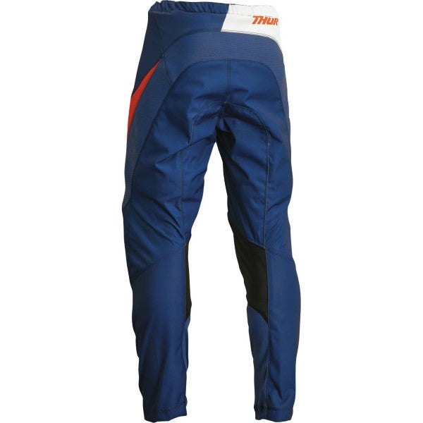 Pantalon de Motocross Sector Edge Junior bleu orange, arrière