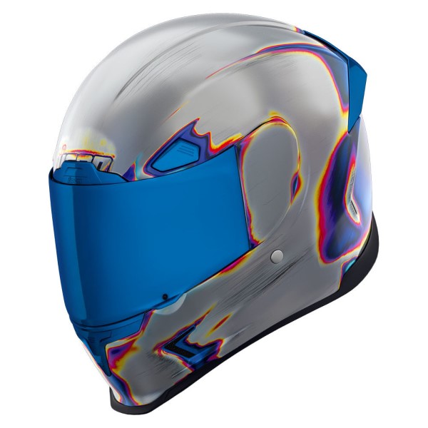 Casque Intégral de Moto Airframe Pro Reentry Icon Argent incliné de face