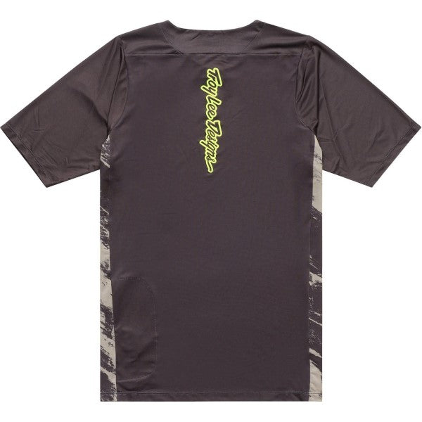 Chandail de vélo Skyline Elemental Manches Courtes/Troy lee/brun foncé de dos