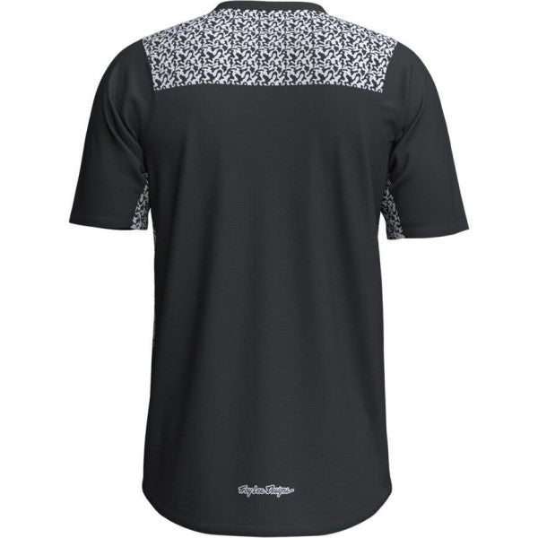 Chandail de vélo Skyline Pro Air Ridgeline Manches Courtes/Troy Lee/Noir Carbonne de dos