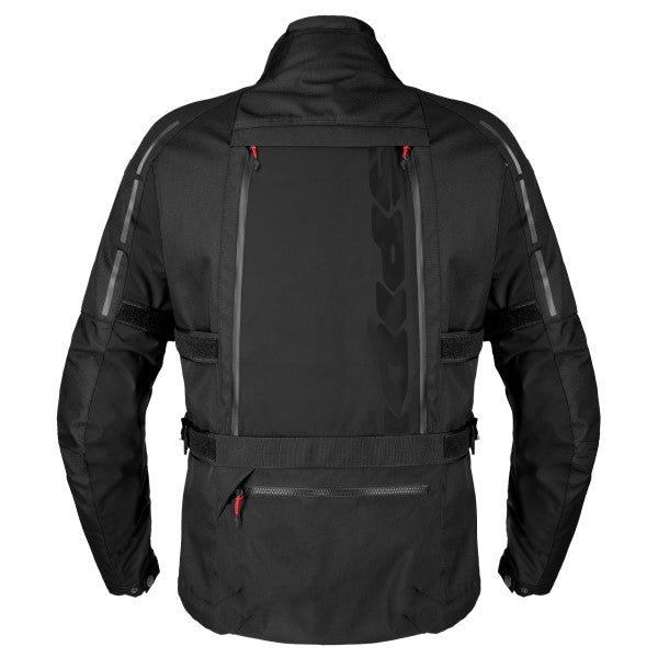 Manteau de Moto 4 Season V3 Noir, Dos