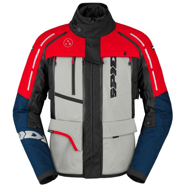 Manteau de Moto 4 Season V3 Bleu/Rouge