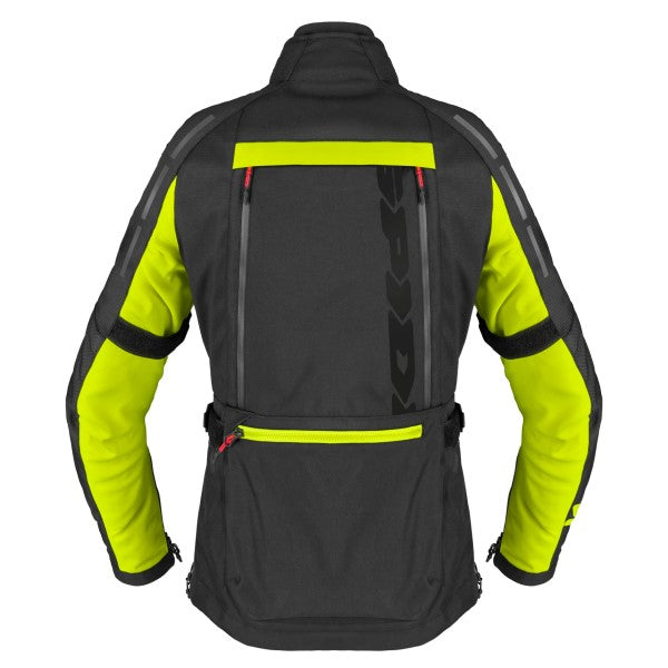 Manteau de Moto 4 Season V3 Femme Noir/Haute Visibilité, Dos