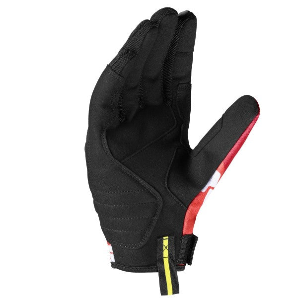 Gants de Moto Flash KP Rouge/Noir, Paume