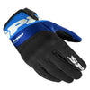 Gants de Moto Flash KP Blanc/Bleu