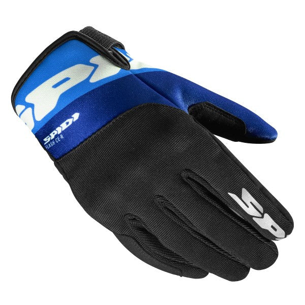 Gants de Moto Flash KP Blanc/Bleu