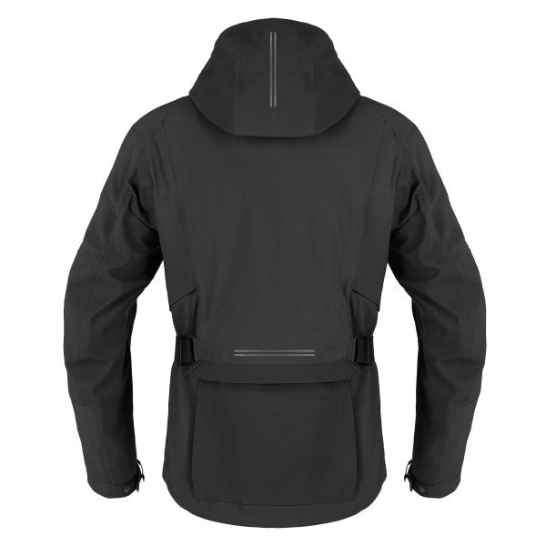 Manteau de Moto Mission-V Noir, Dos