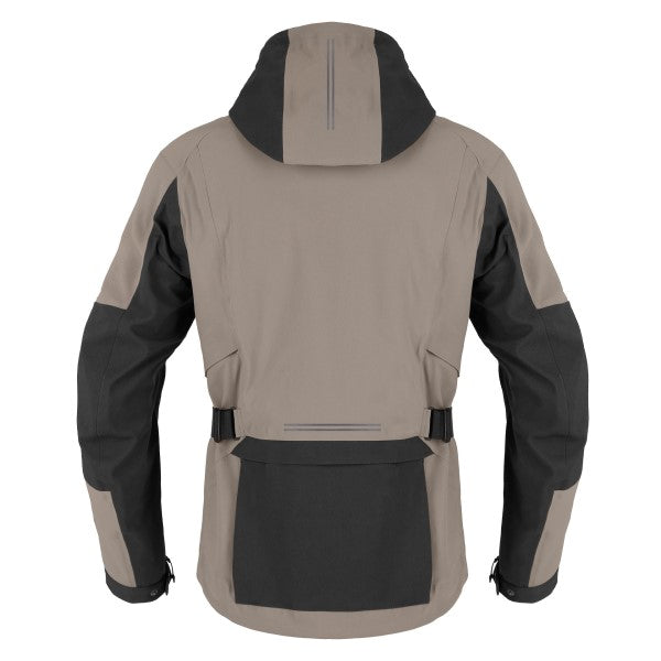 Manteau de Moto Mission-V Beige, Dos