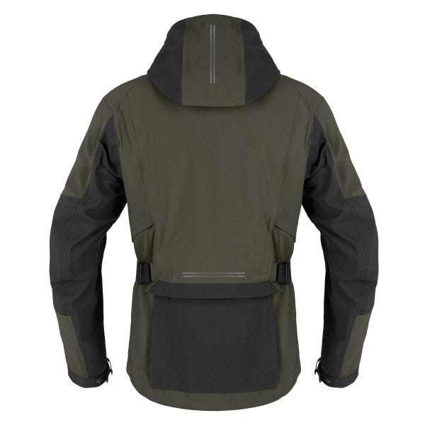 Manteau de Moto Mission-V Vert, Dos
