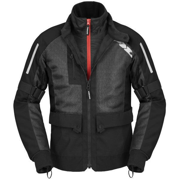 Manteau de moto Net H2Out Noir de devant