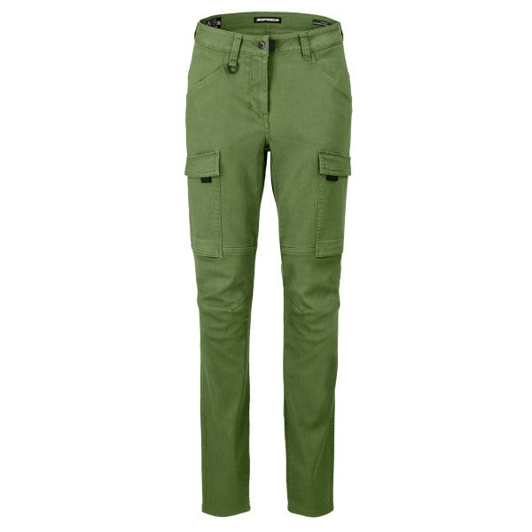 Jean de Moto Pathfinder 2 Cargo Femme Vert, de face