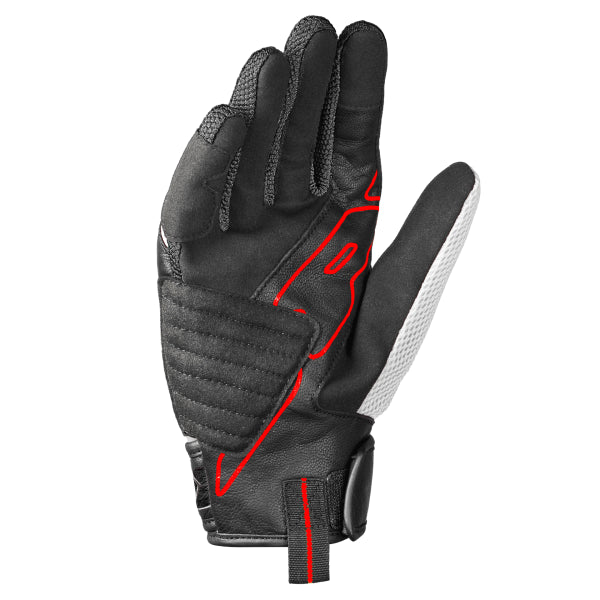 Gants de Moto Power Carbon Noir/Blanc, Paume