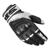 Gants de Moto Power Carbon Noir/Blanc de l'extérieur 