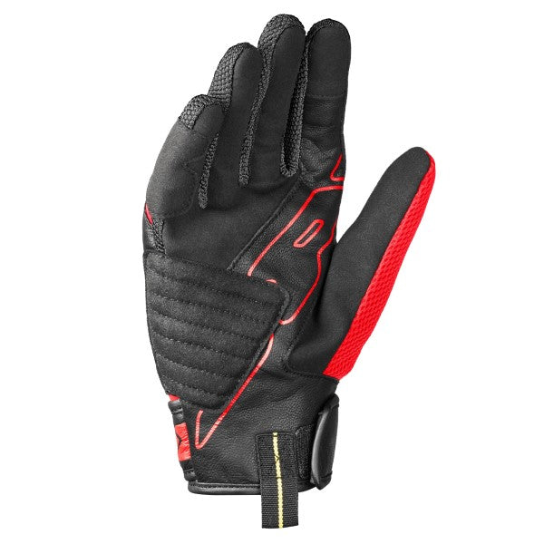 Gants de Moto Power Carbon Noir/Rouge, Paume