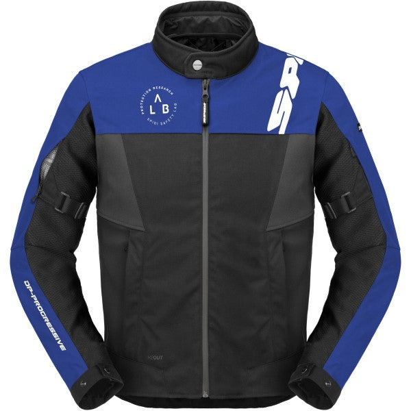 Manteau de Moto Corsa H2Out Rouge/Bleu de face