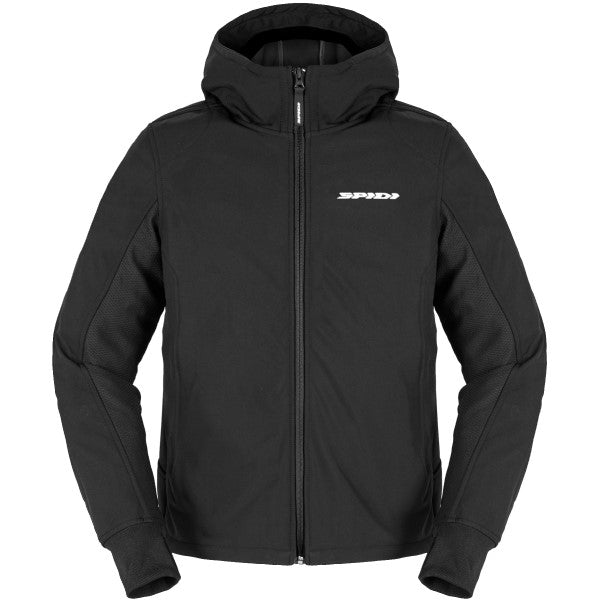 Manteau de Moto Hoodie Armor Evo Noir de face