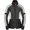 Manteau de Moto Net H2Out Femme Noir/Blanc de face