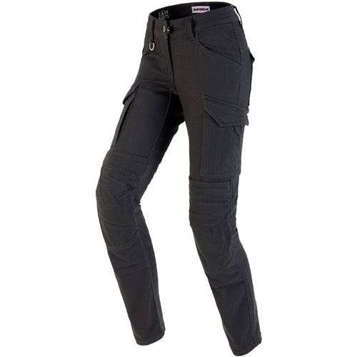 Pantalon de Moto Pathfinder Cargo Femme Anthracite de face