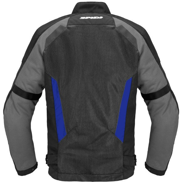 Manteau de Moto Tek Net Bleu côté dos