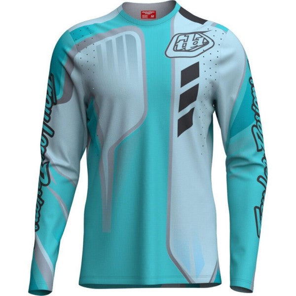 Chandail de vélo Sprint Pro Lowrider- Troy Lee / Turqoise de face