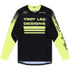 Chandail de vélo Sprint Segment/Troy lee/Noir jaune de face 