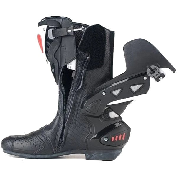 Bottes de Moto ST Air Noir composants de la paire à droite 