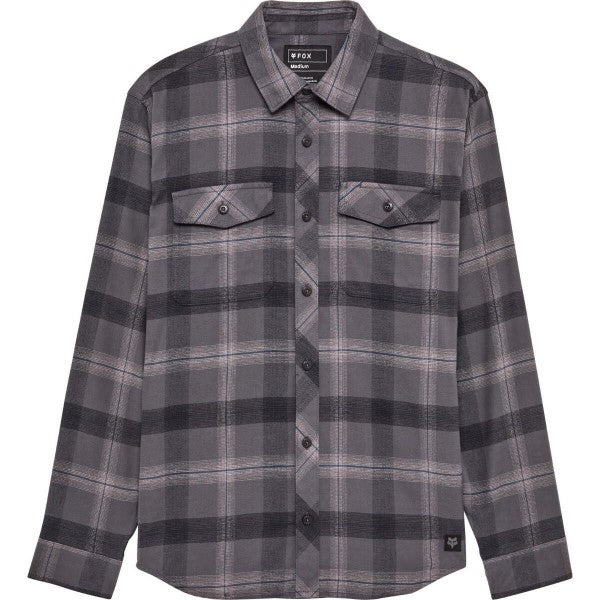 Chemise en Flanelle Survivalist Core Gris Foncé de face
