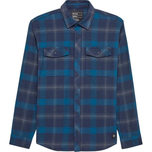 Chemise en Flanelle Survivalist Core Bleu Foncé de face