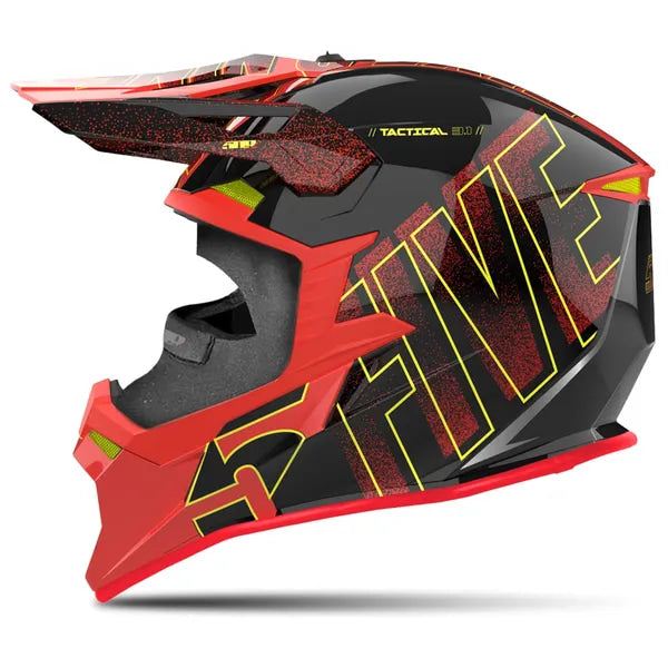 Casque Intégral de Motoneige Tactical 3.1 TR Rouge, côté gauche