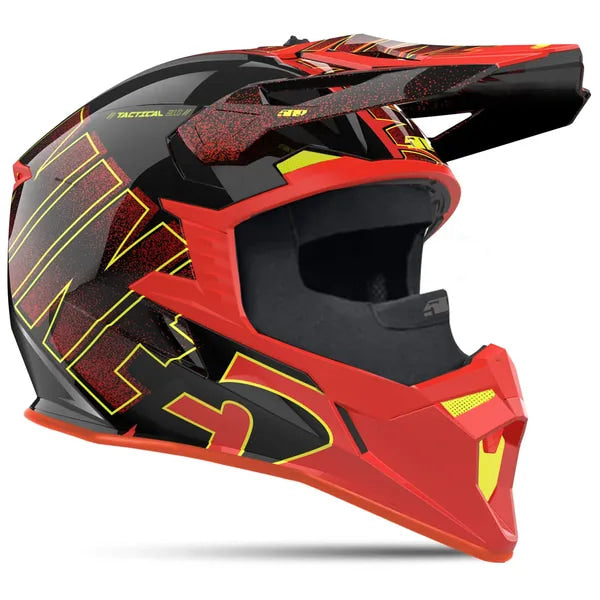 Casque Intégral de Motoneige Tactical 3.1 TR Rouge, côté droit