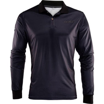 Chandail Polo Team Leatt Noir de face