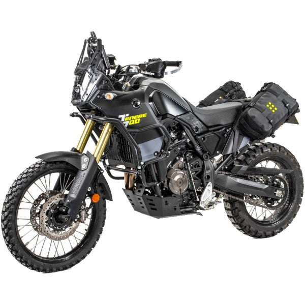 Harnais de Siège de Moto Yamaha Tenere 700 Noir attaché à l'arrière