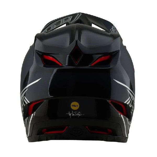 Casque de Motocross D4 Polyacrylite Shadow Timber, Dos