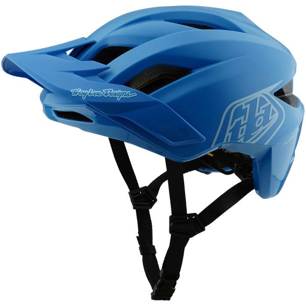 Casque Ouvert de Vélo Flowline Point MIPS Junior Bleu incliné de face à droite
