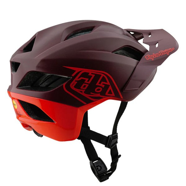 Casque Ouvert de Vélo Flowline SE Badge MIPS/Troy lee/brun foncé de gauche