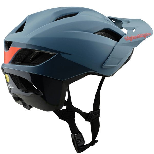 Casque Ouvert de Vélo Flowline SE Trooper MIPS Bleu/Orange de dos