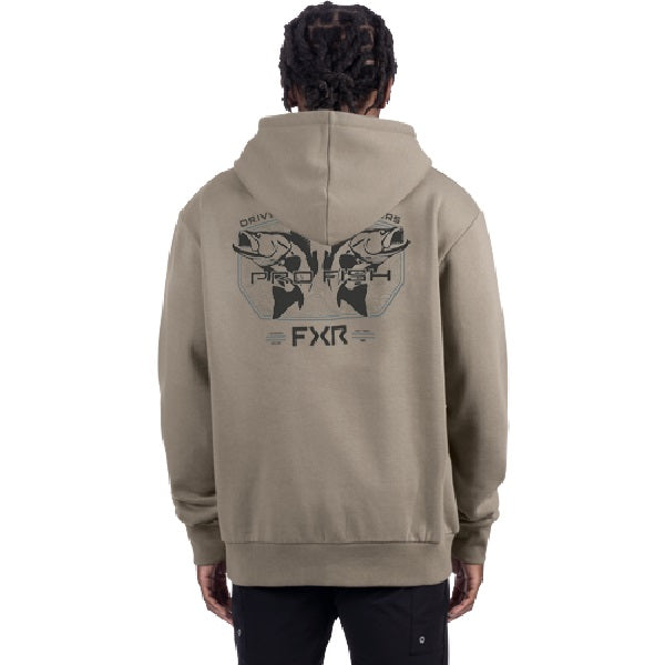 Coton Ouaté Walleye avec Capuche FXR de dos