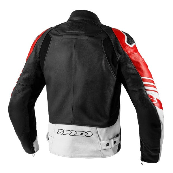 Manteau de Moto Track Warrior Noir/Rouge, Dos